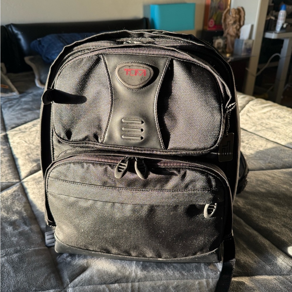 Tumi backpack with back support